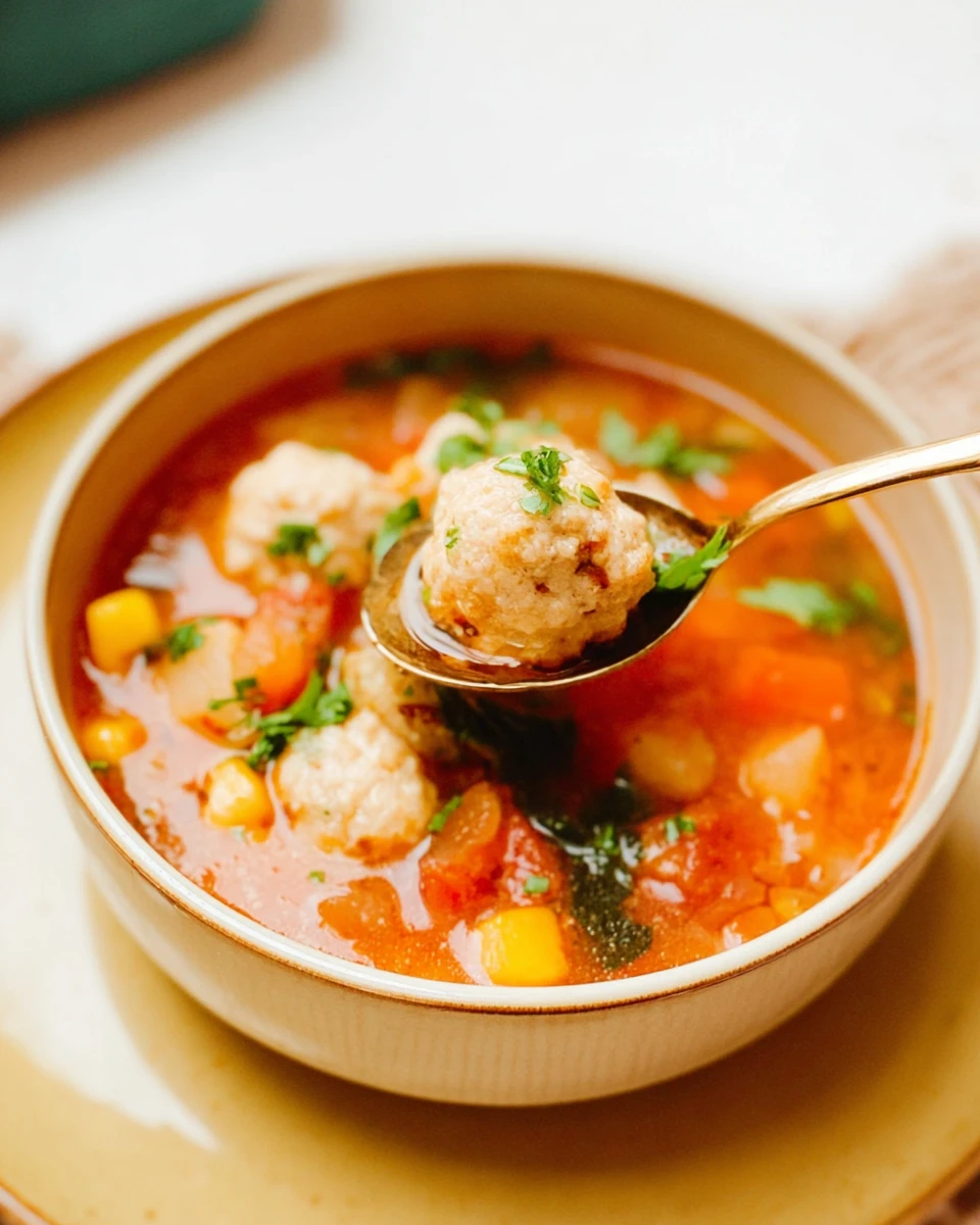 Chicken Meatball Soup 7 Chicken Meatball Soup