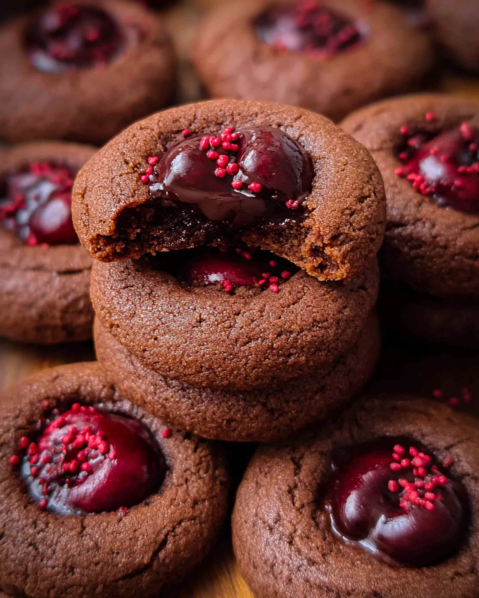 Chocolate Cherry Cookies 7 Chocolate Cherry Cookies
