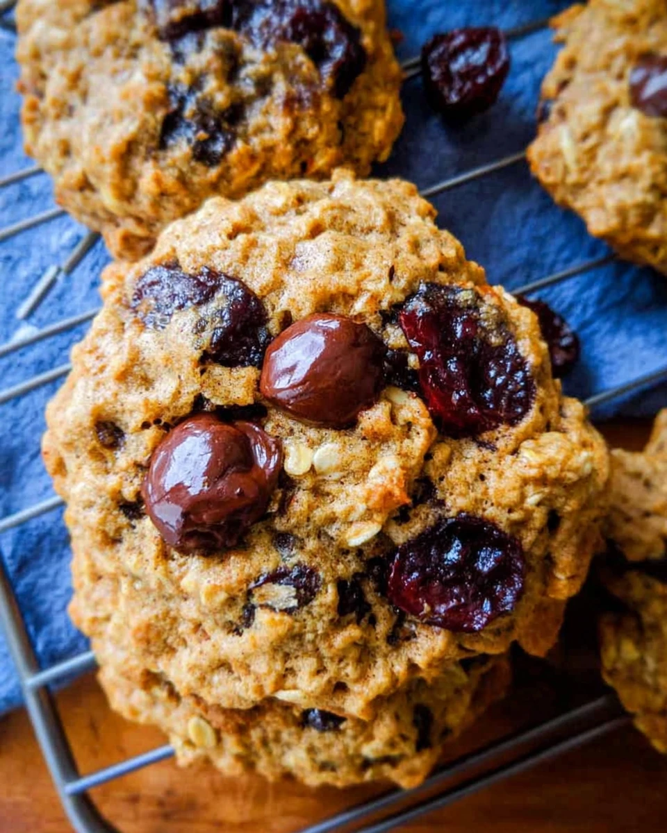 Dark Chocolate Cherry Oatmeal Cookies 7 Dark Chocolate Cherry Oatmeal Cookies