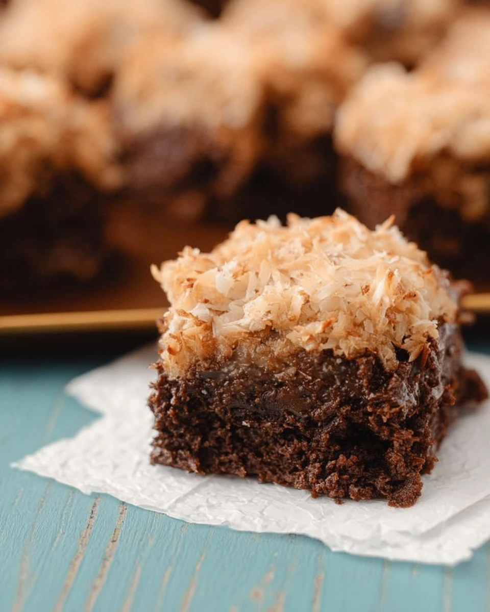 German Chocolate Brownies 5 German Chocolate Brownies