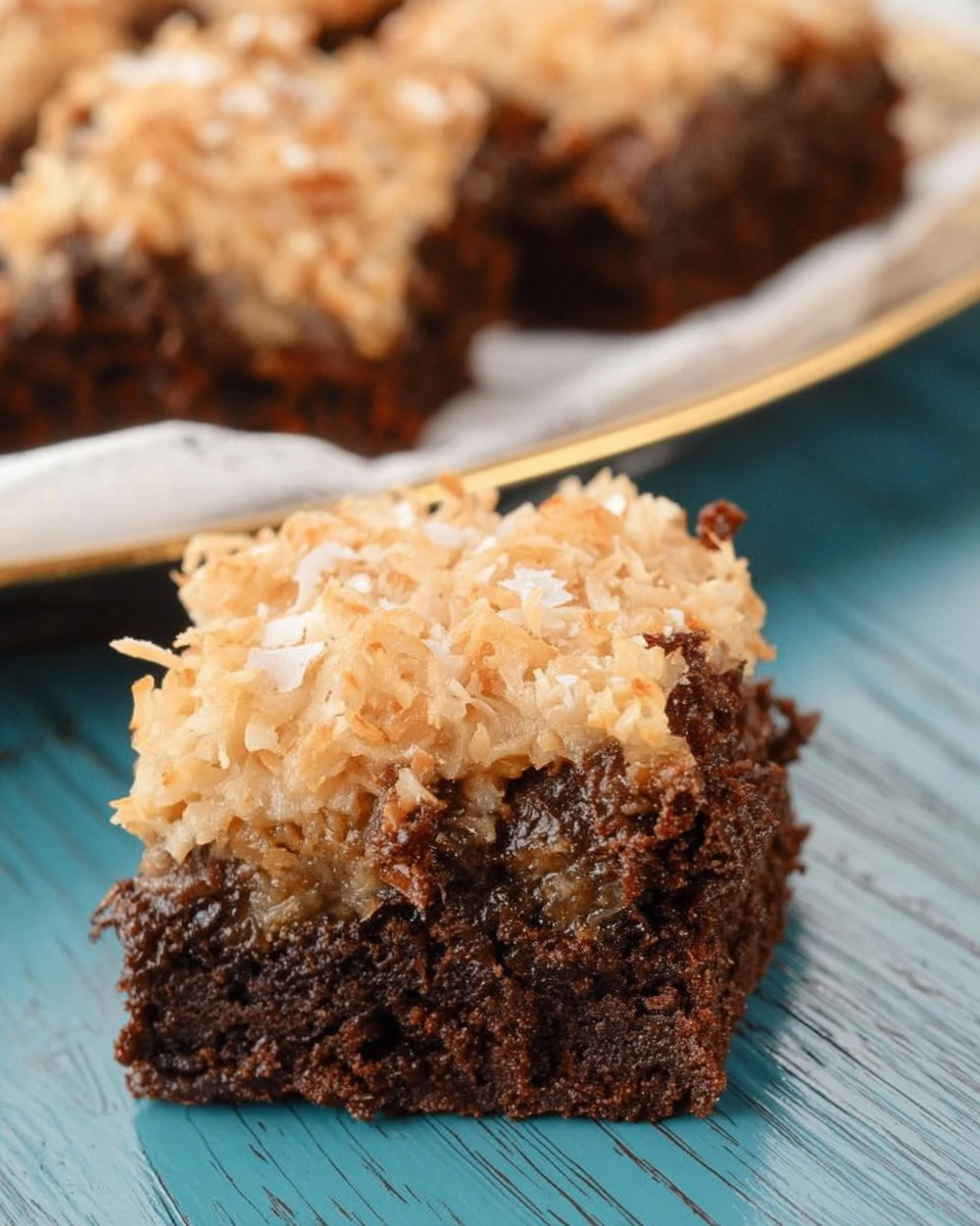 German Chocolate Brownies 6 German Chocolate Brownies