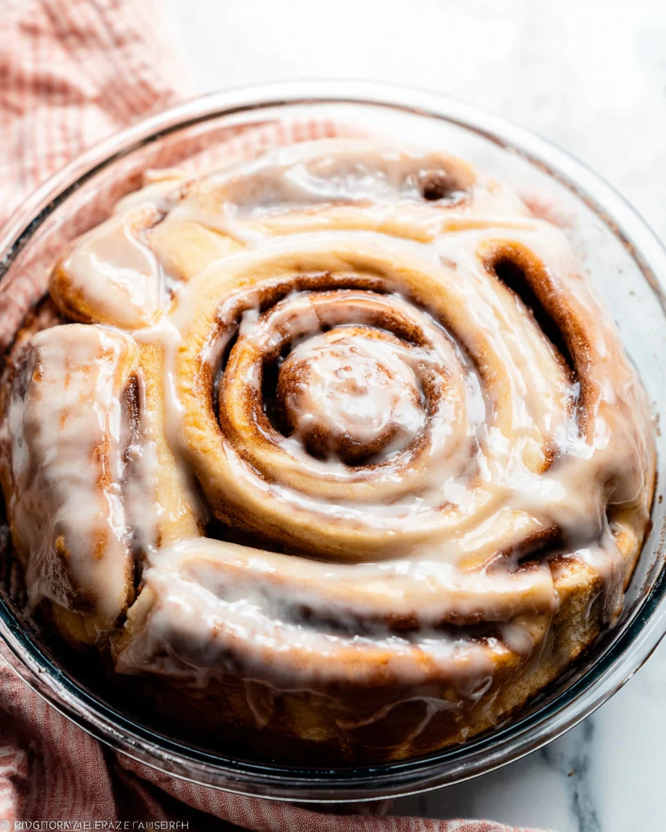 Giant Cinnamon Roll Cake