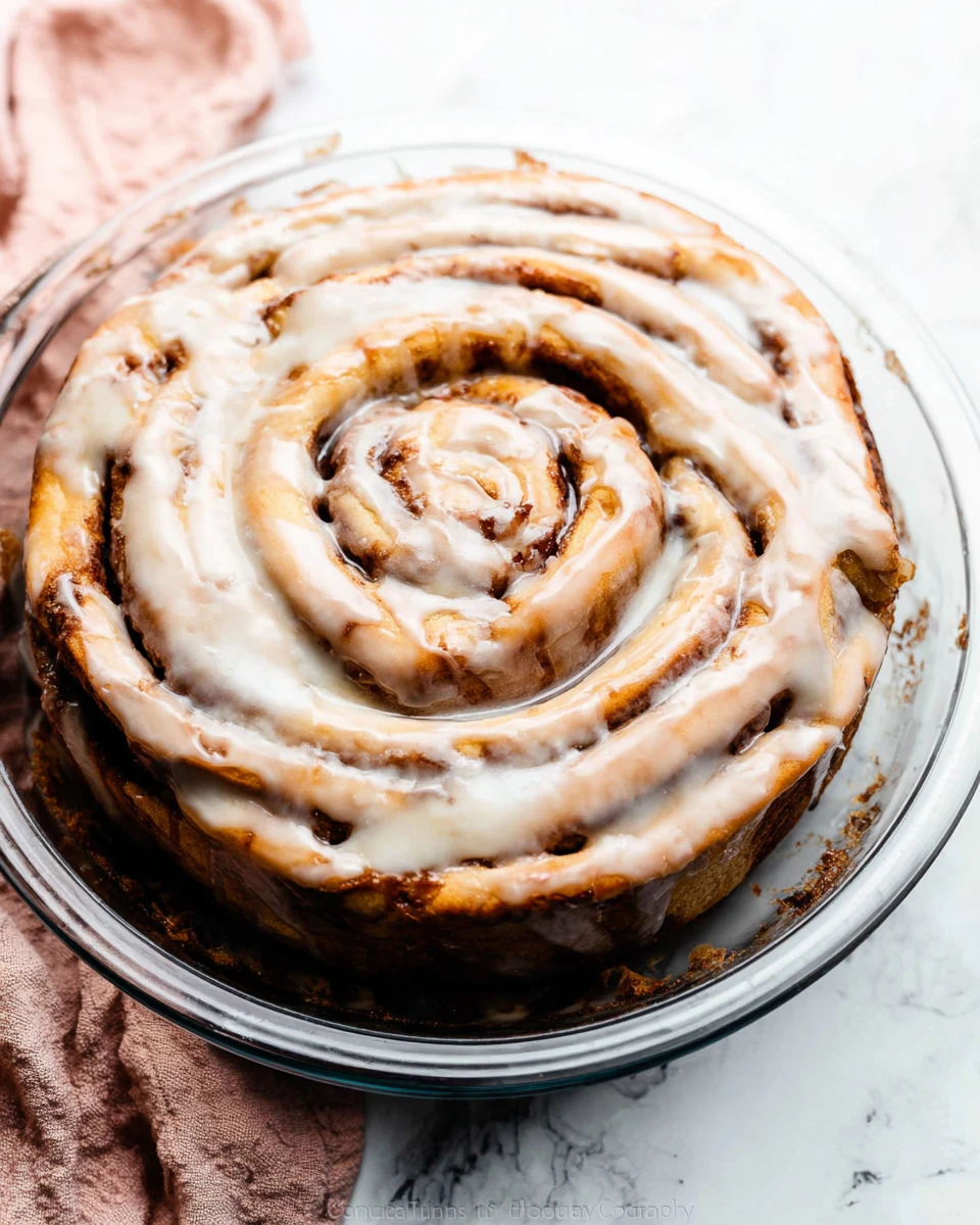 Giant Cinnamon Roll Cake
