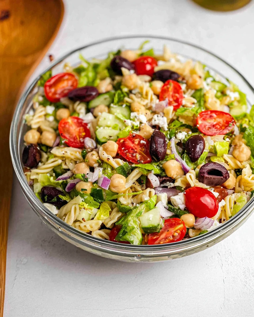 Greek Pasta Salad 5 Greek Pasta Salad