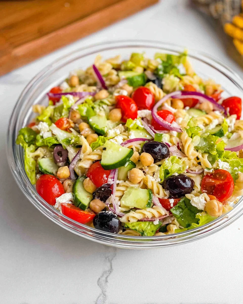 Greek Pasta Salad 7 Greek Pasta Salad