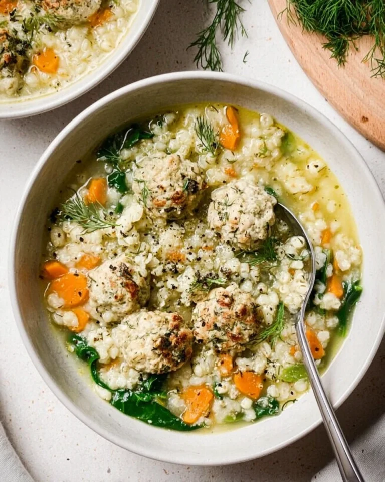 Lemon Barley Soup With Chicken Meatballs Dill 0 2025 09 16