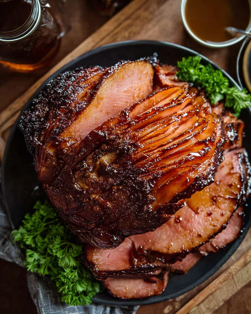 Maple Bourbon Glazed Ham 6 Maple Bourbon Glazed Ham