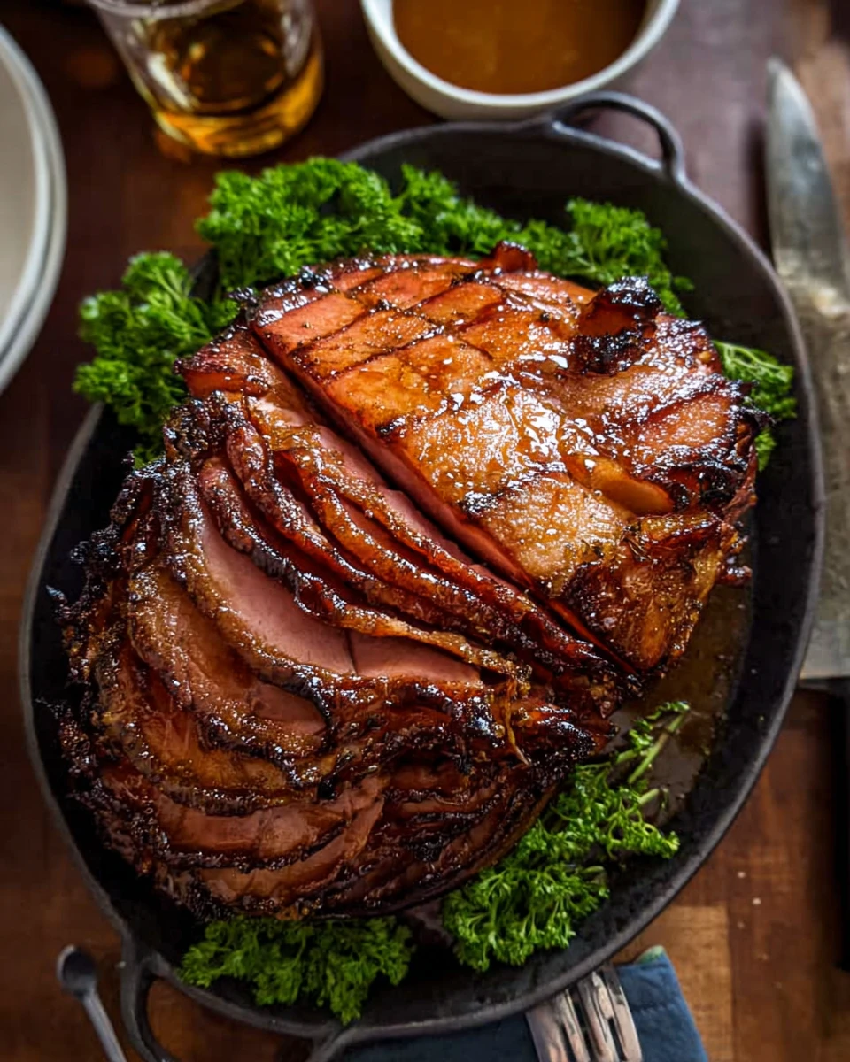 Maple Bourbon Glazed Ham 7 Maple Bourbon Glazed Ham
