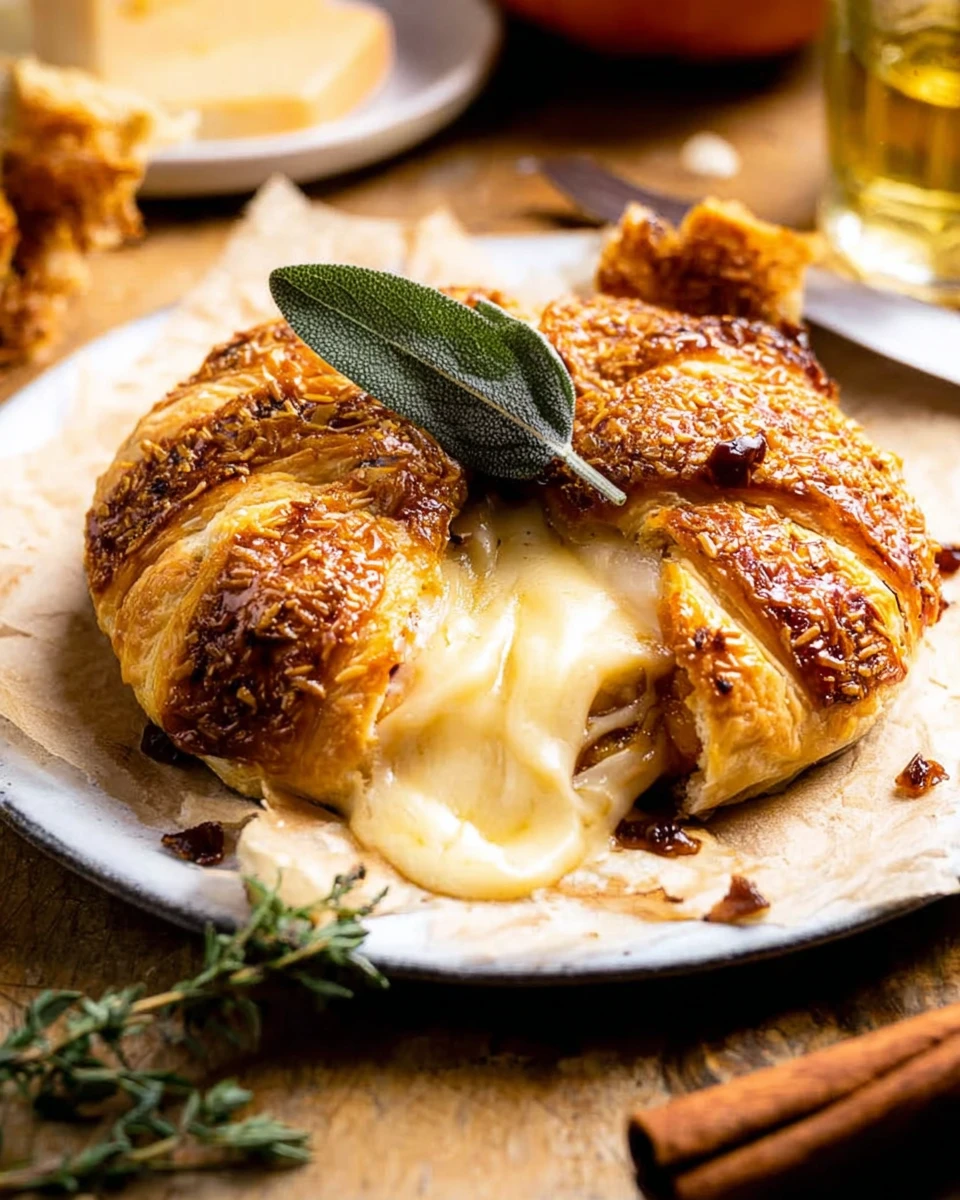 Pumpkin Puff Pastry Baked Brie 7 Pumpkin Puff Pastry Baked Brie