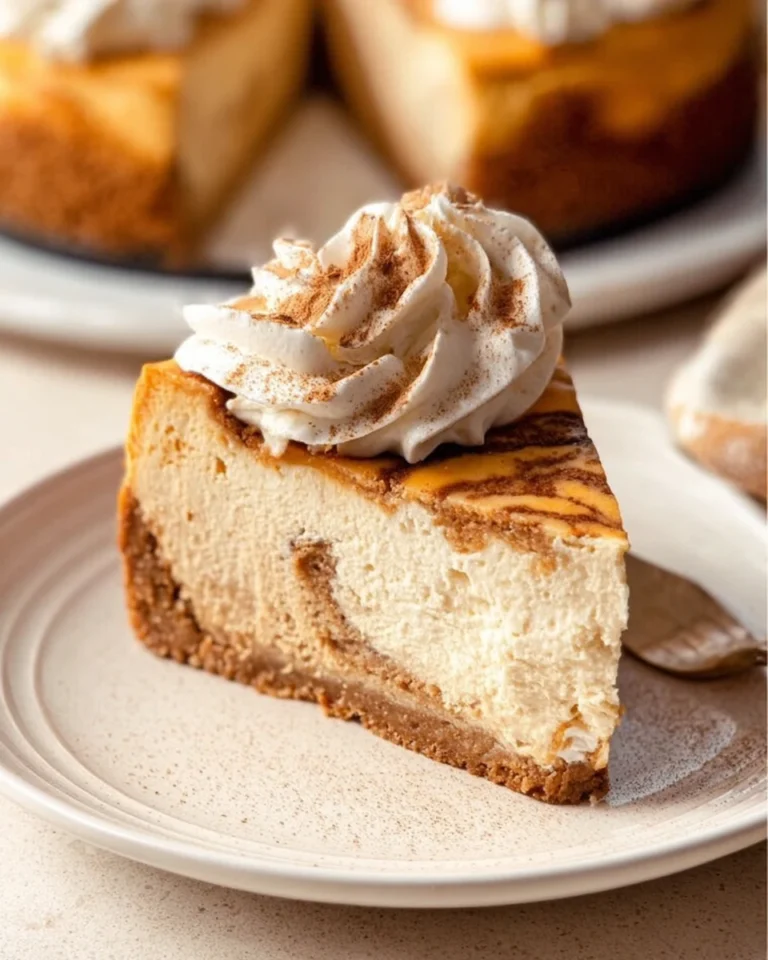 Pumpkin Swirl Cheesecake With Cinnamon Whipped Cream 0 2025 09 16
