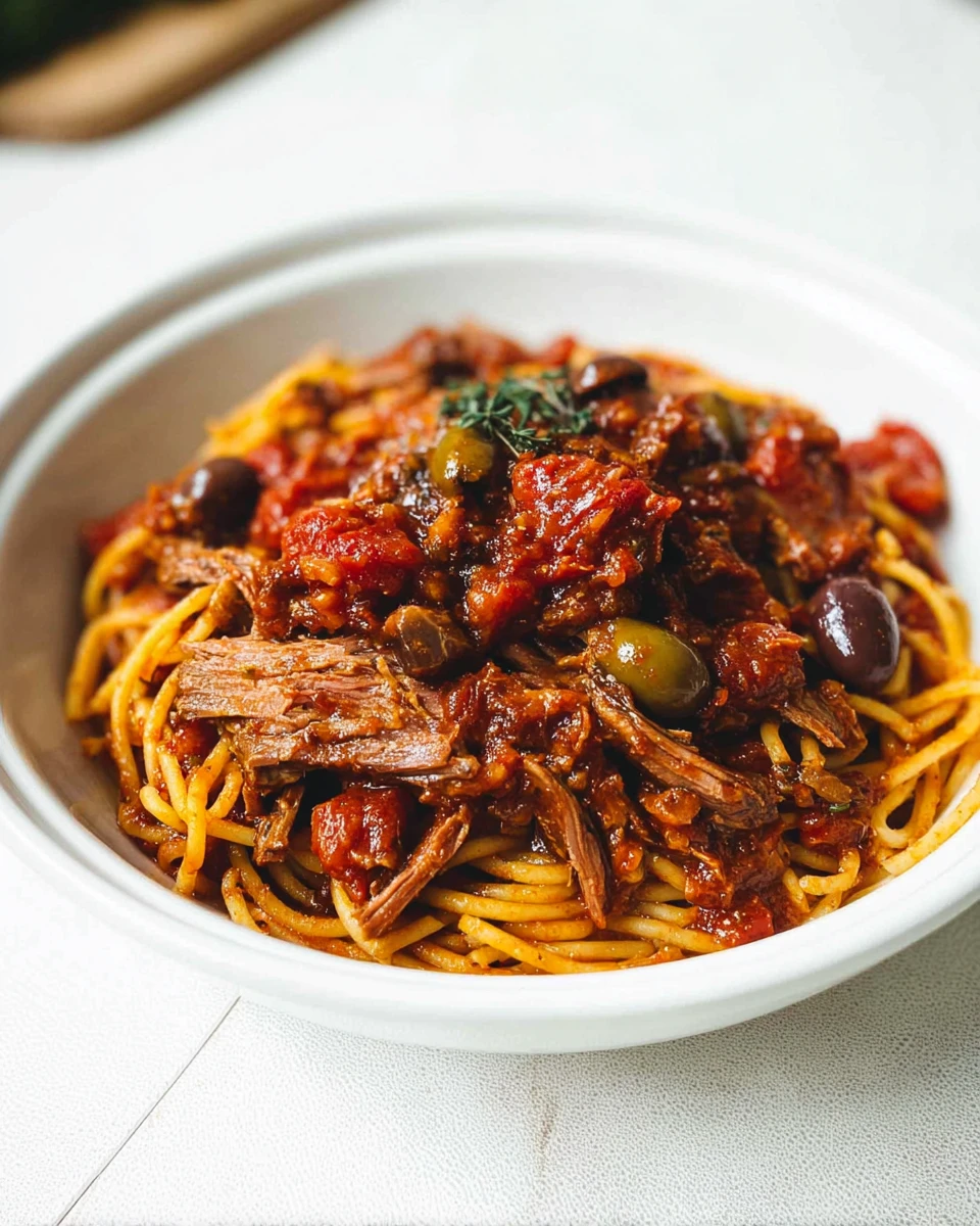 Slow Cooker Puttanesca With Beef 6 Slow Cooker Puttanesca With Beef