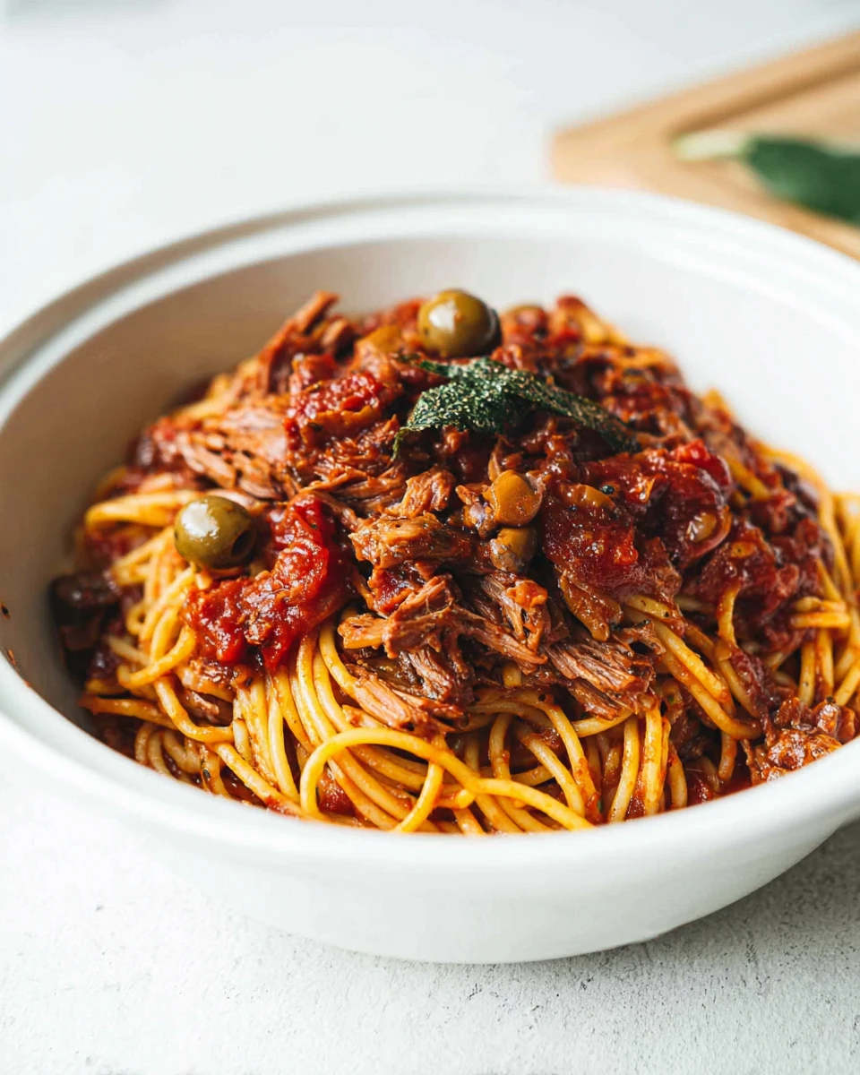 Slow Cooker Puttanesca With Beef 7 Slow Cooker Puttanesca With Beef