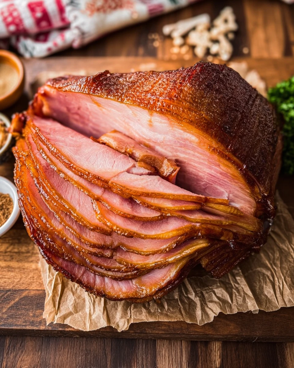 Smoked Honey Glazed Ham 5 Smoked Honey Glazed Ham