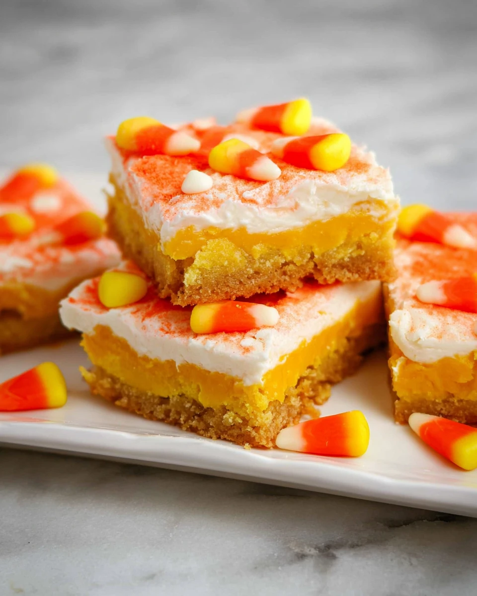 Candy Corn Cookie Bars