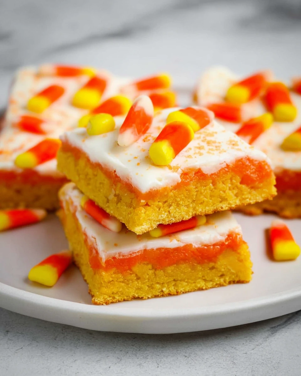 Candy Corn Cookie Bars