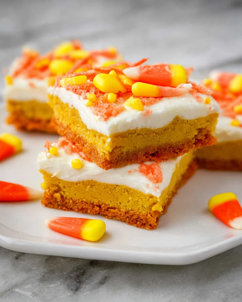 Candy Corn Cookie Bars