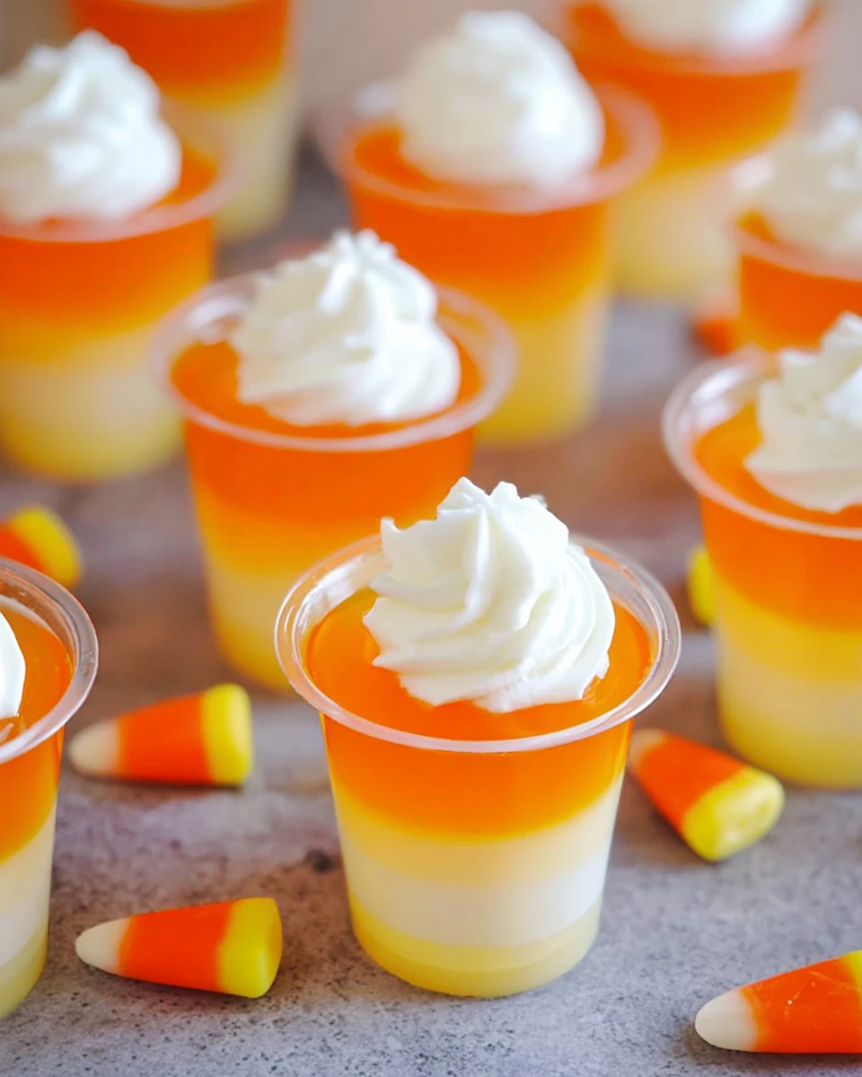Candy Corn Gelatin Shots