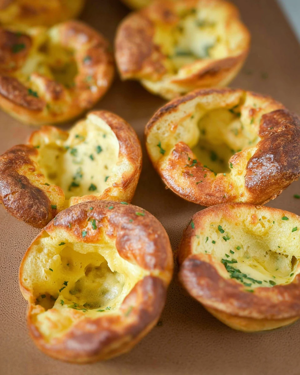 Cheddar Chive Popovers 5 Cheddar Chive Popovers