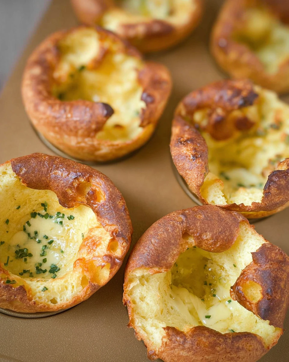 Cheddar Chive Popovers 7 Cheddar Chive Popovers