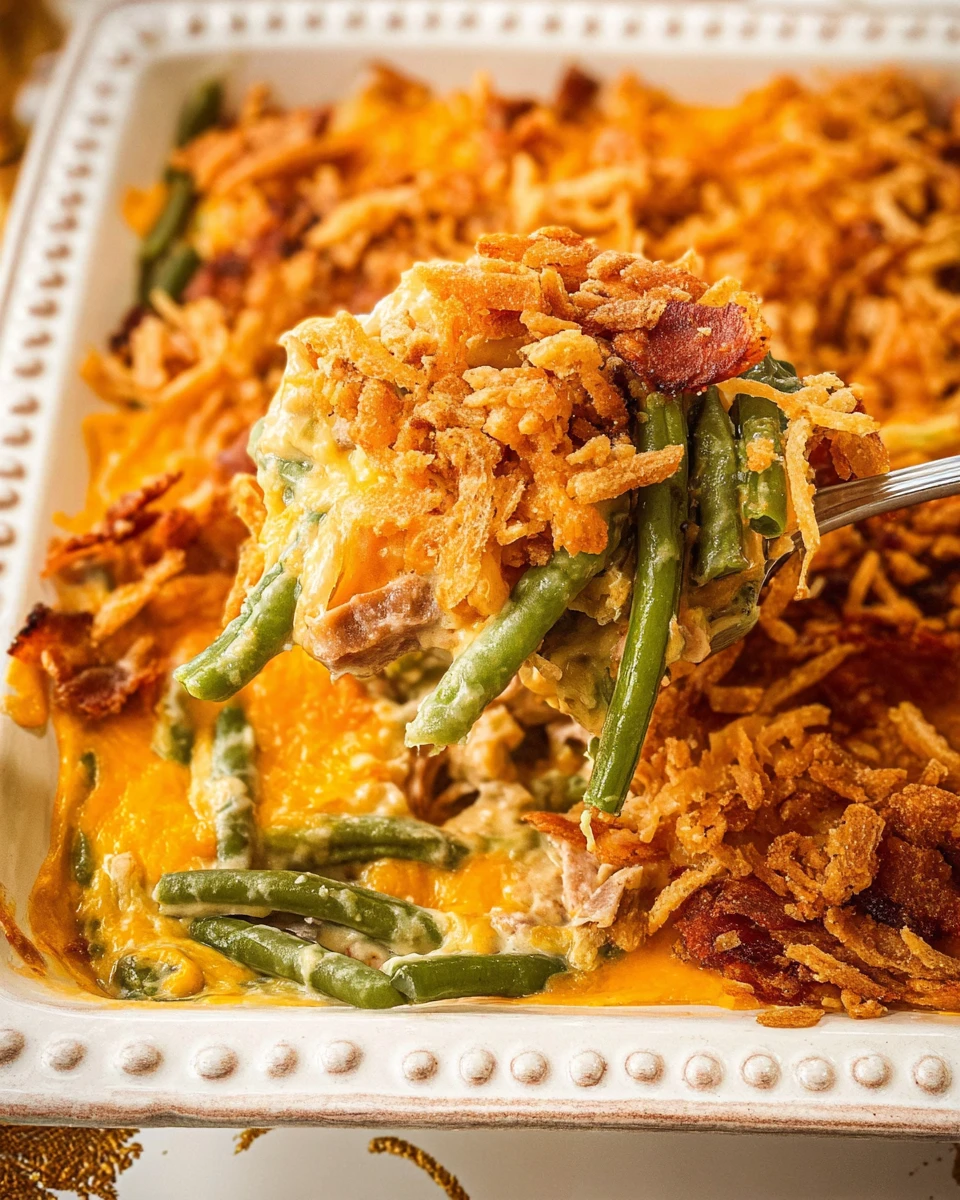 Cheesy Green Bean Casserole 5 Cheesy Green Bean Casserole