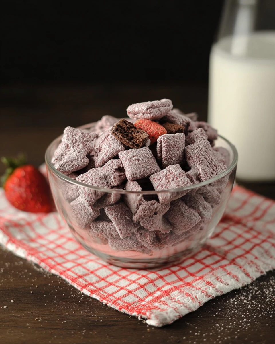 Chocolate And Real Strawberry Puppy Love Chow