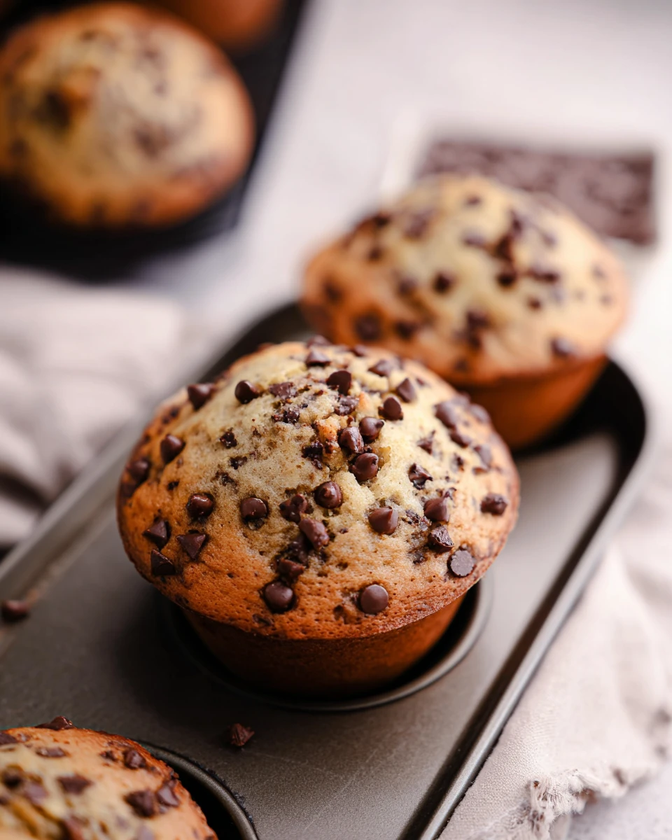 Chocolate Chip Banana Muffins