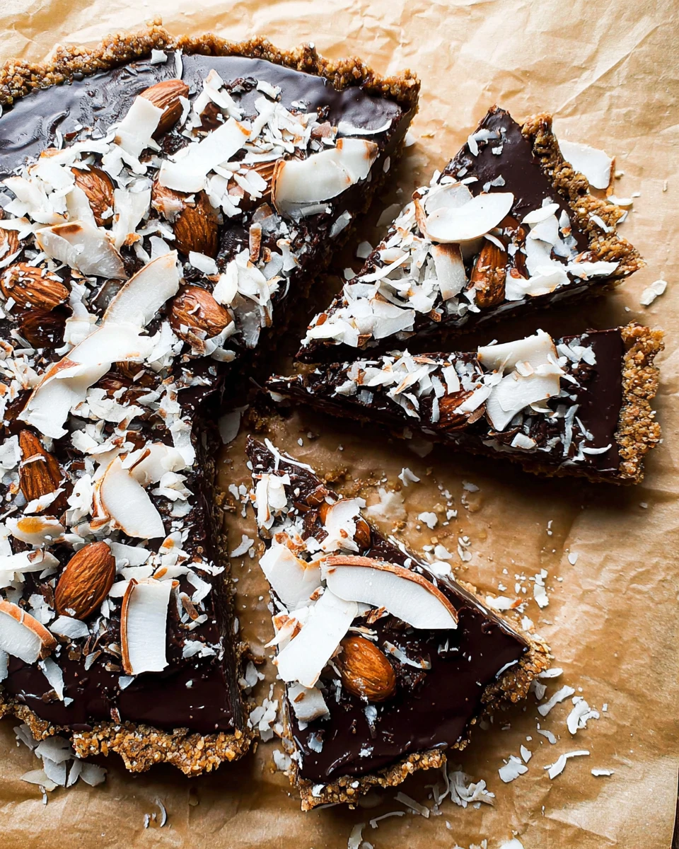 Chocolate Coconut Almond Tart 5 Chocolate Coconut Almond Tart