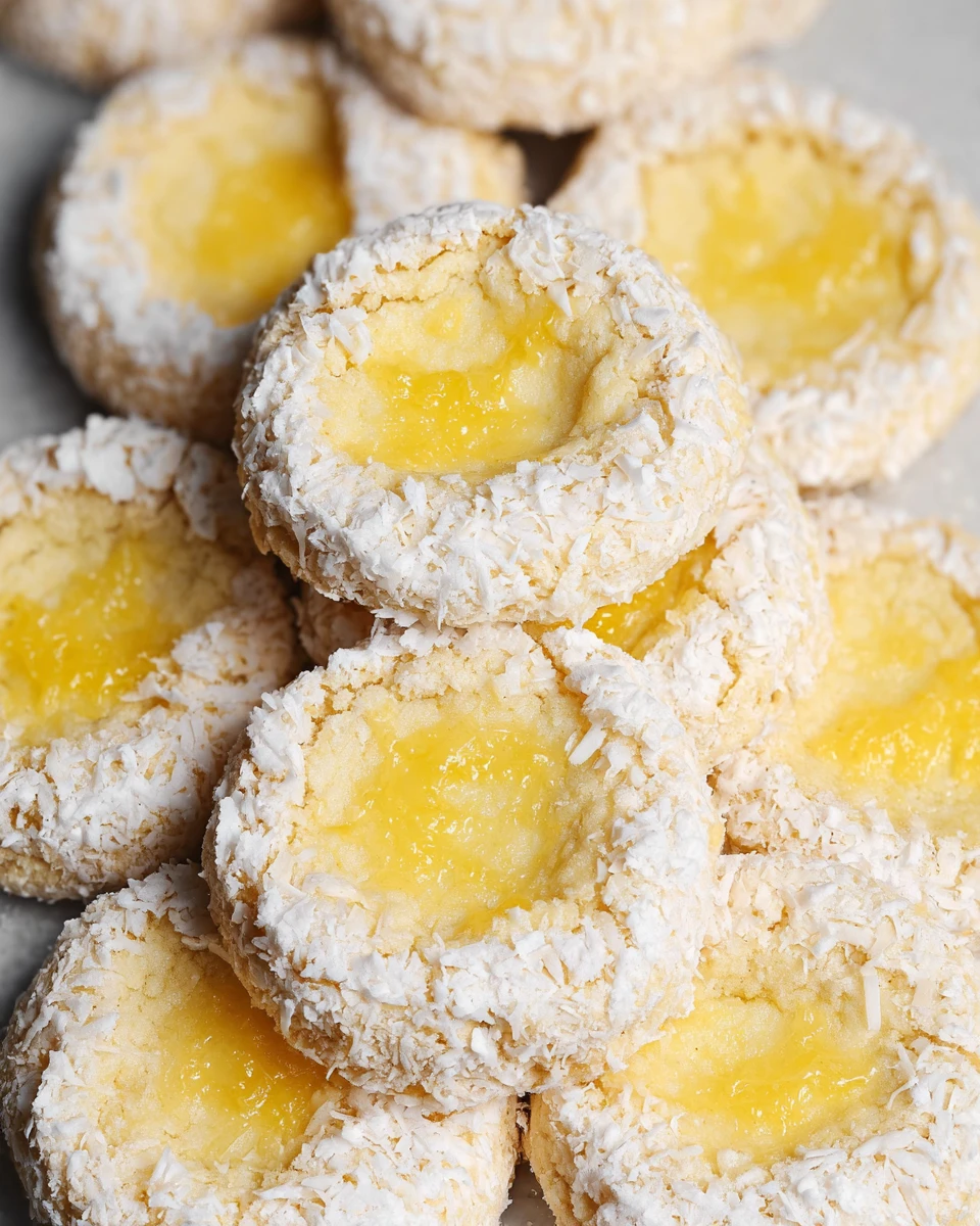 Coconut Lemon Bar Cookies