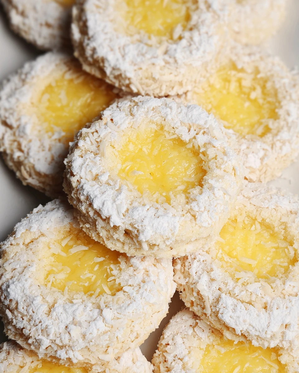 Coconut Lemon Bar Cookies