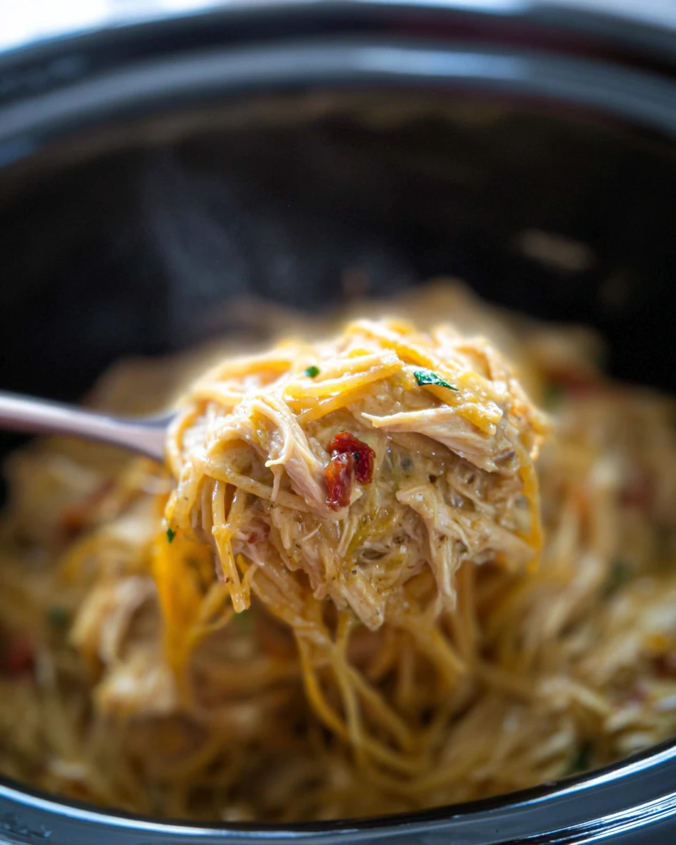 Crockpot Chicken Spaghetti 6 Crockpot Chicken Spaghetti
