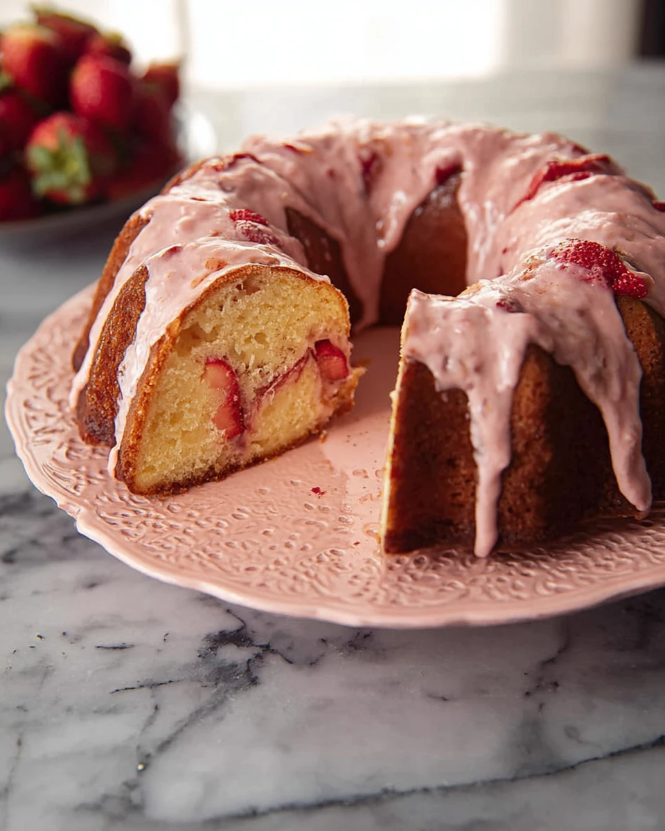 Fresh Strawberry Bundt Cake 5 Fresh Strawberry Bundt Cake