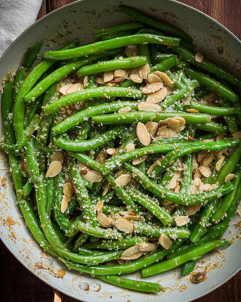 Green Beans Almondine 6 Green Beans Almondine