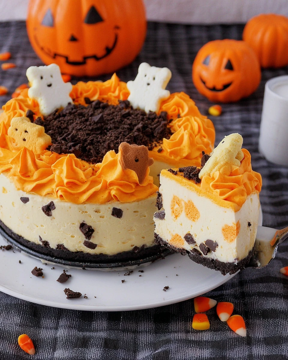 Halloween Peeps Cheesecake 6 Halloween Peeps Cheesecake