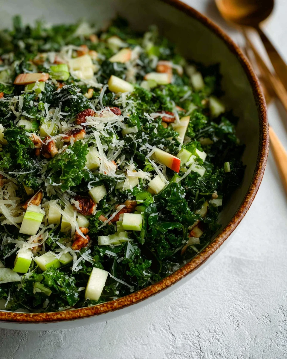 Kale Salad With Apples And Manchego