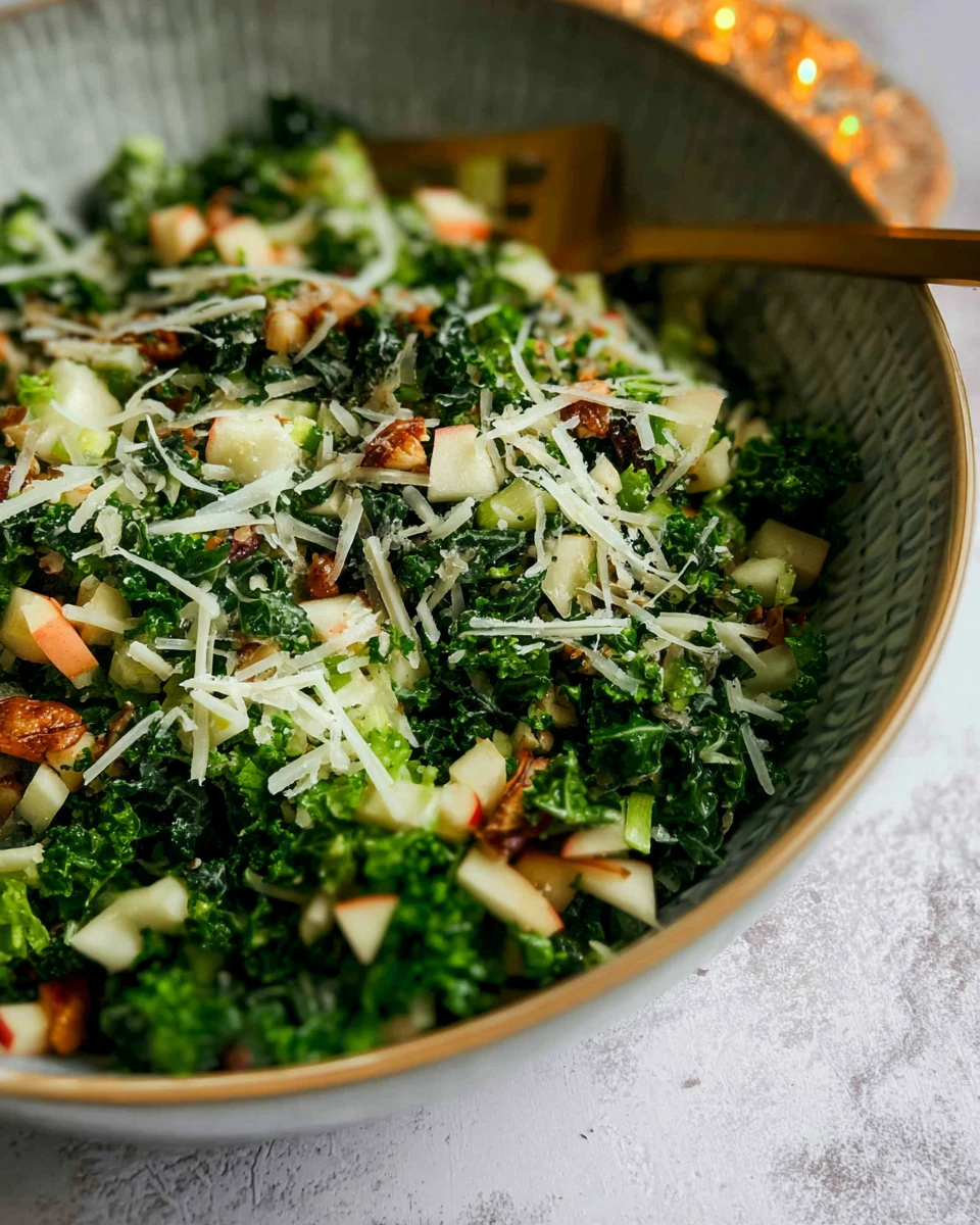 Kale Salad With Apples And Manchego