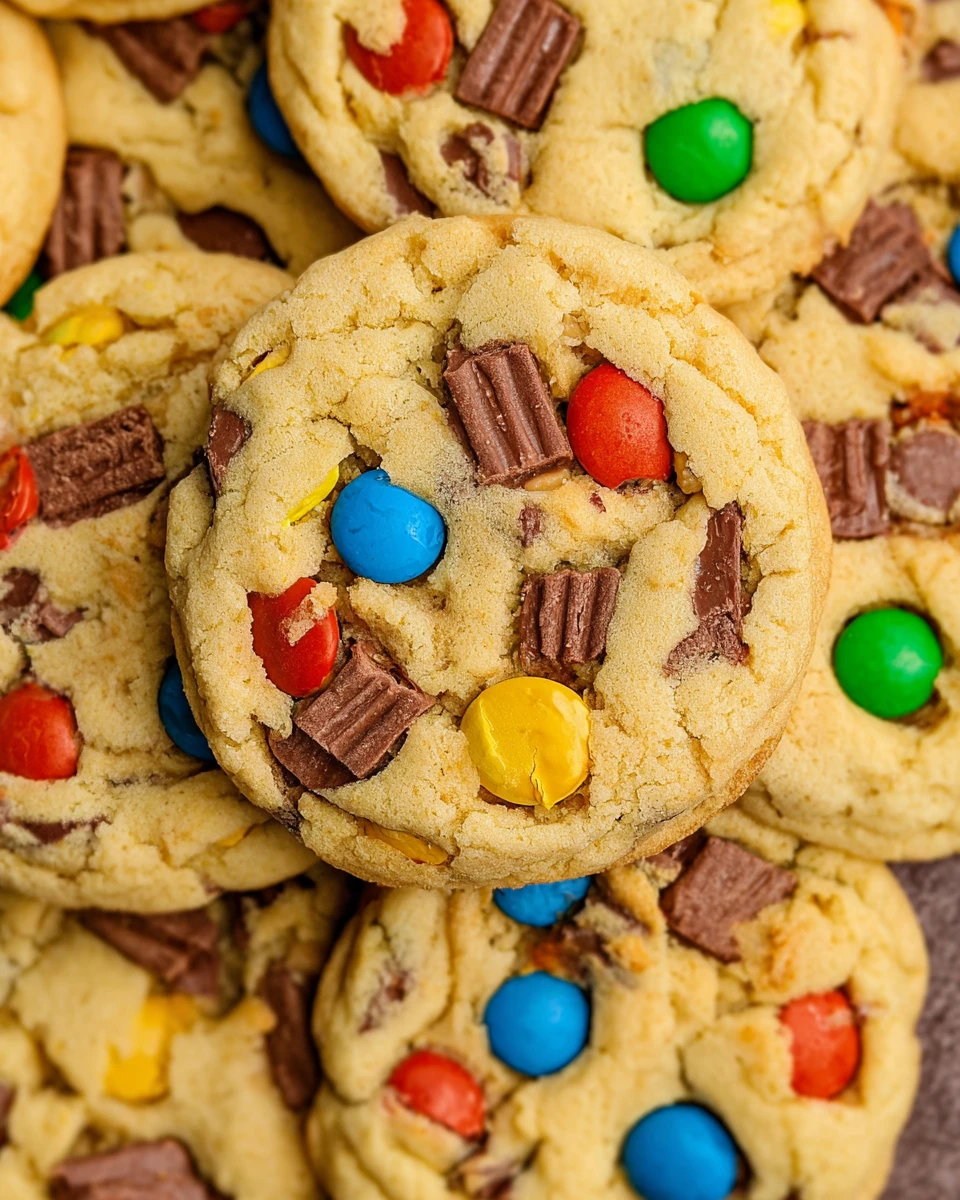 Leftover Halloween Candy Cookies