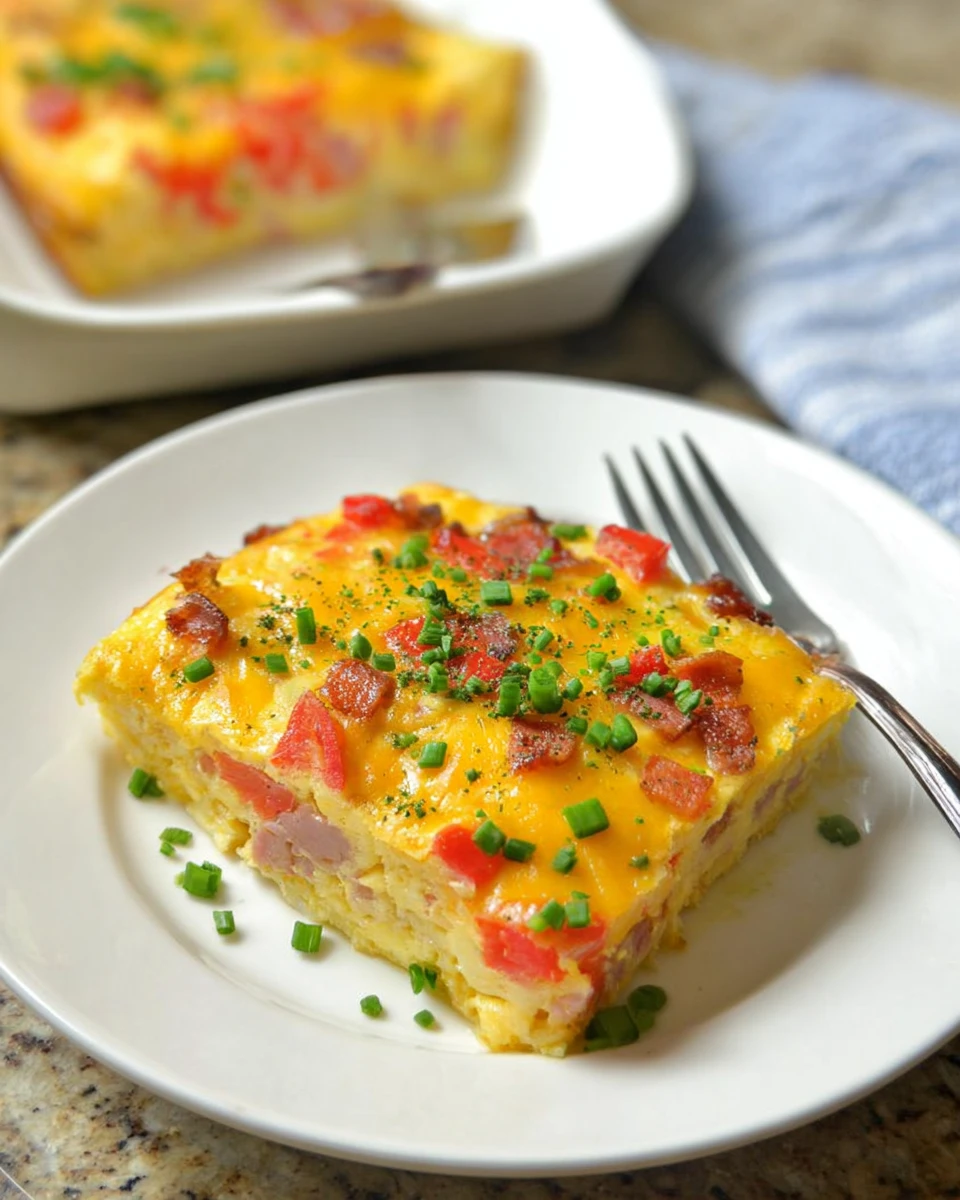 Loaded Baked Denver Omelet Casserole