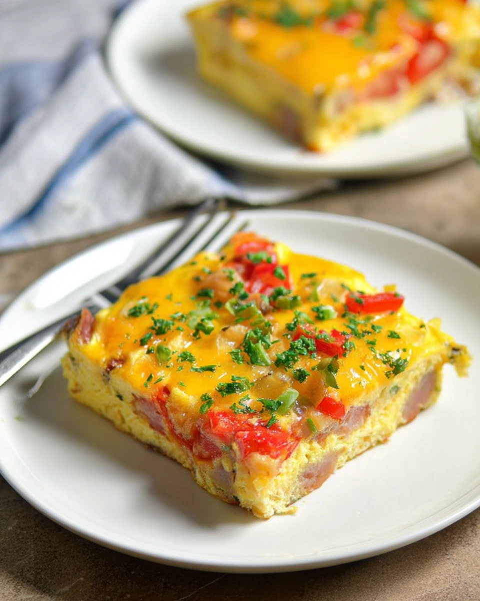 Loaded Baked Denver Omelet Casserole