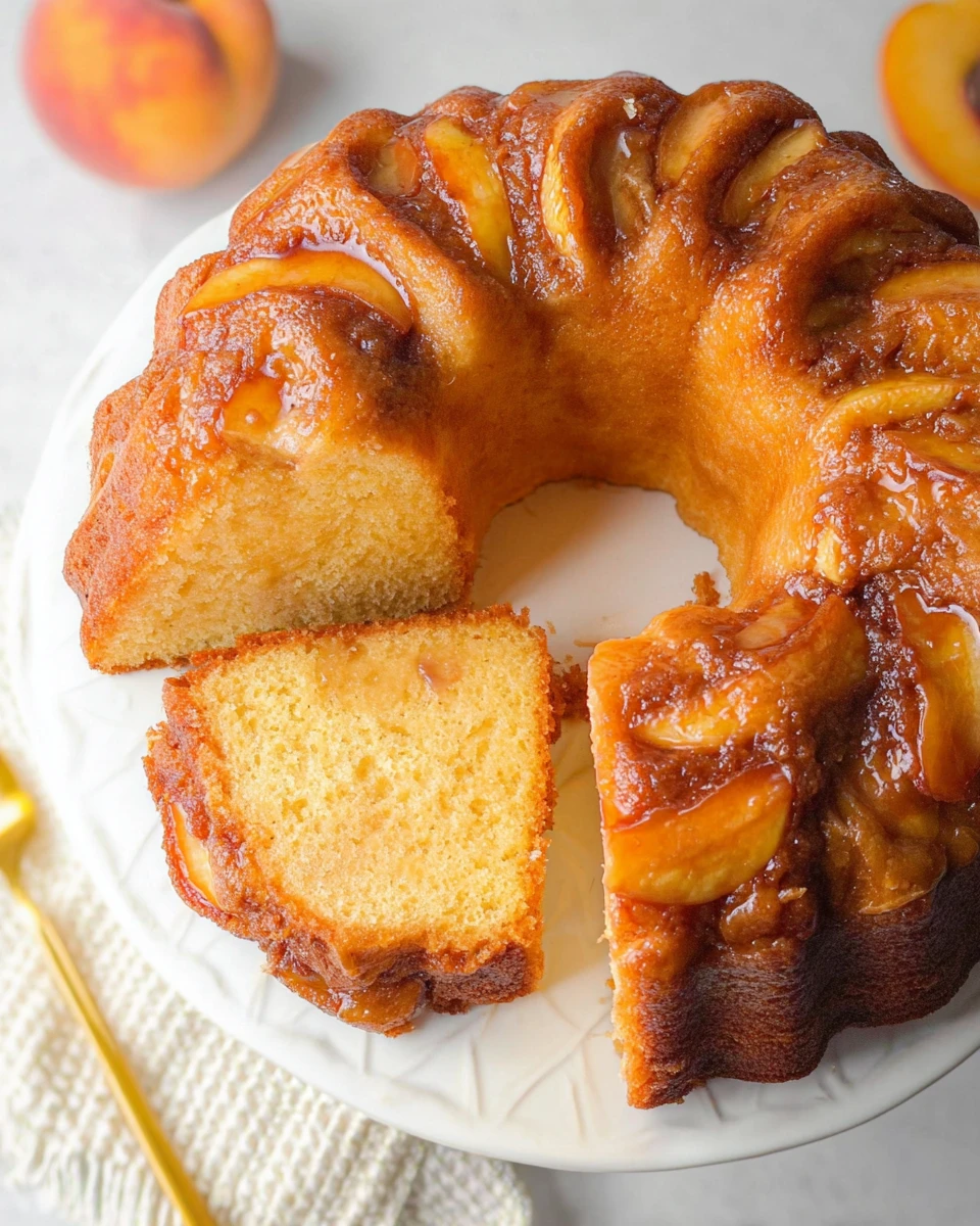 Peach Cobbler Pound Cake