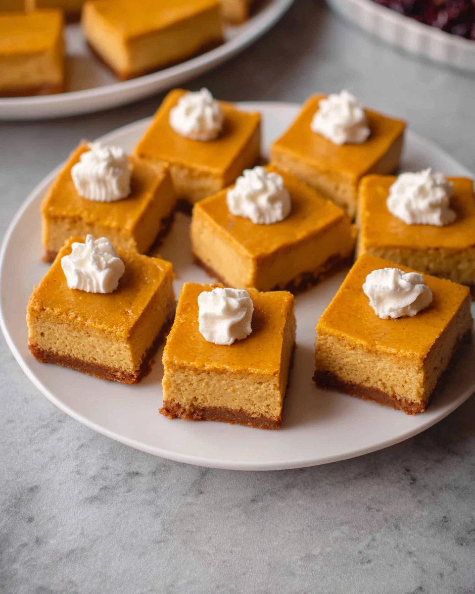 Pumpkin Cheesecake Bars 6 Pumpkin Cheesecake Bars