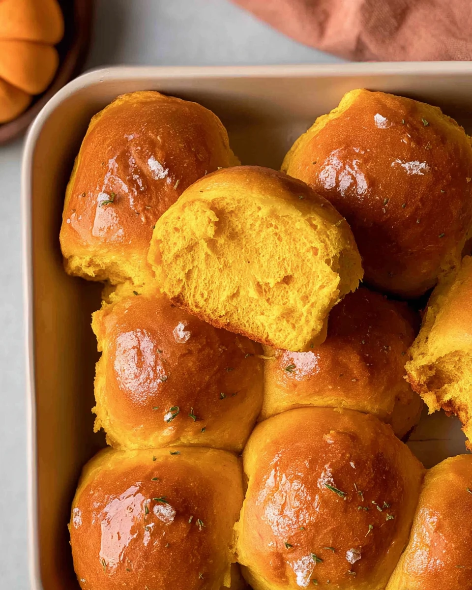 Pumpkin Dinner Rolls 5 Pumpkin Dinner Rolls