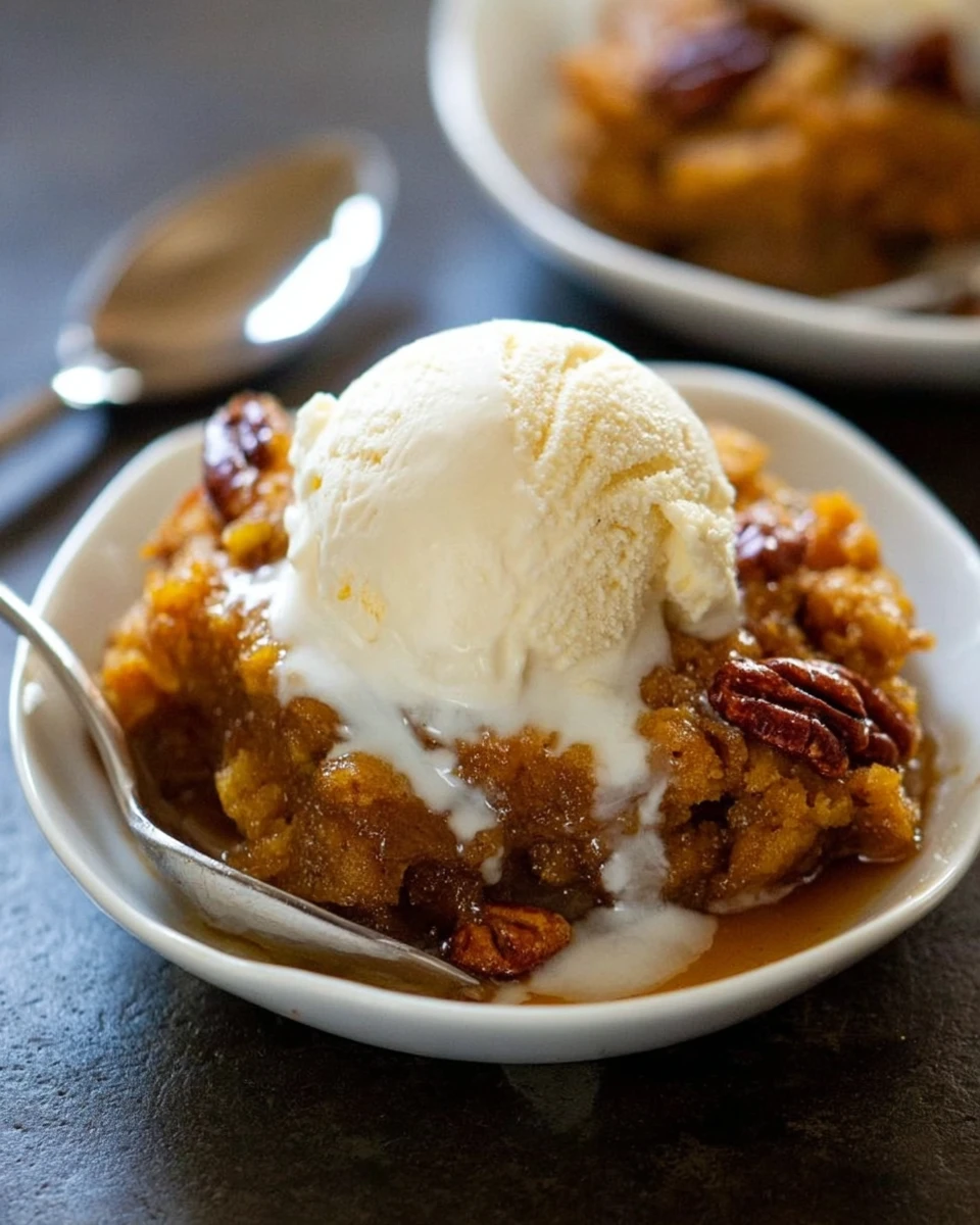 Pumpkin Pecan Cobbler