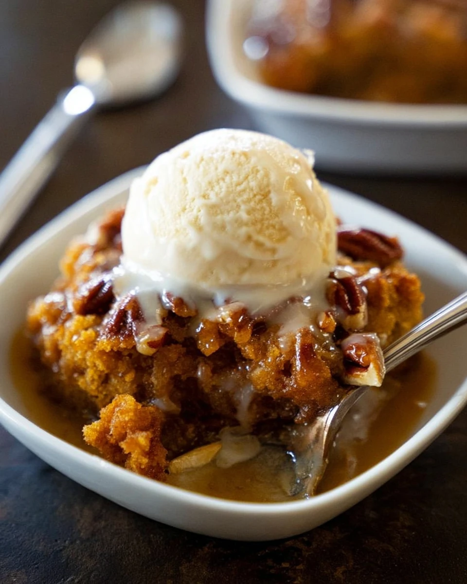 Pumpkin Pecan Cobbler