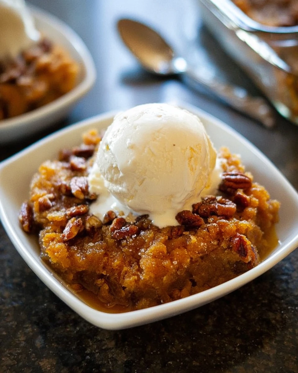 Pumpkin Pecan Cobbler