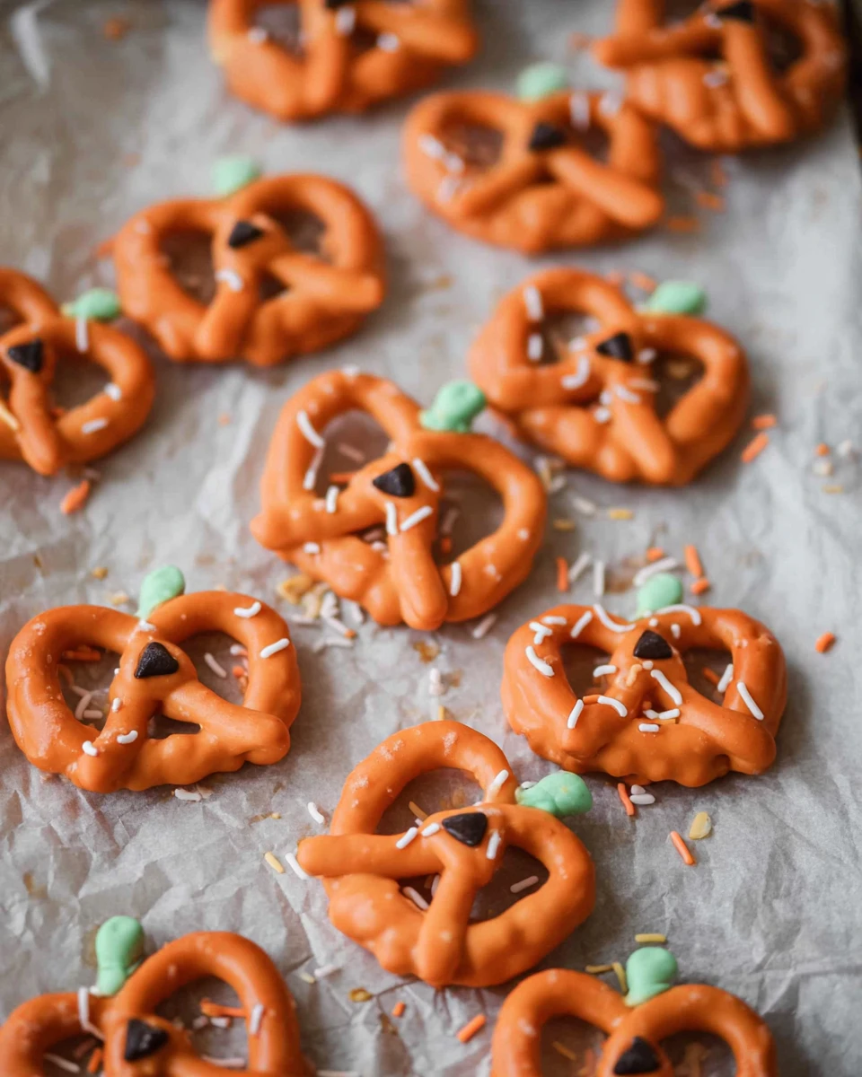 Pumpkin Pretzels 5 Pumpkin Pretzels