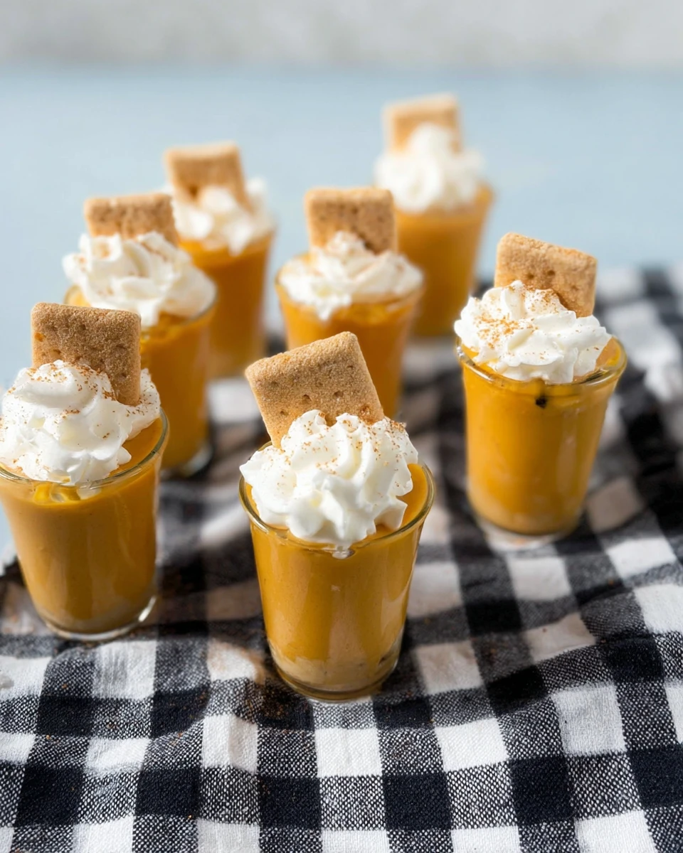 Pumpkin Pudding Shots