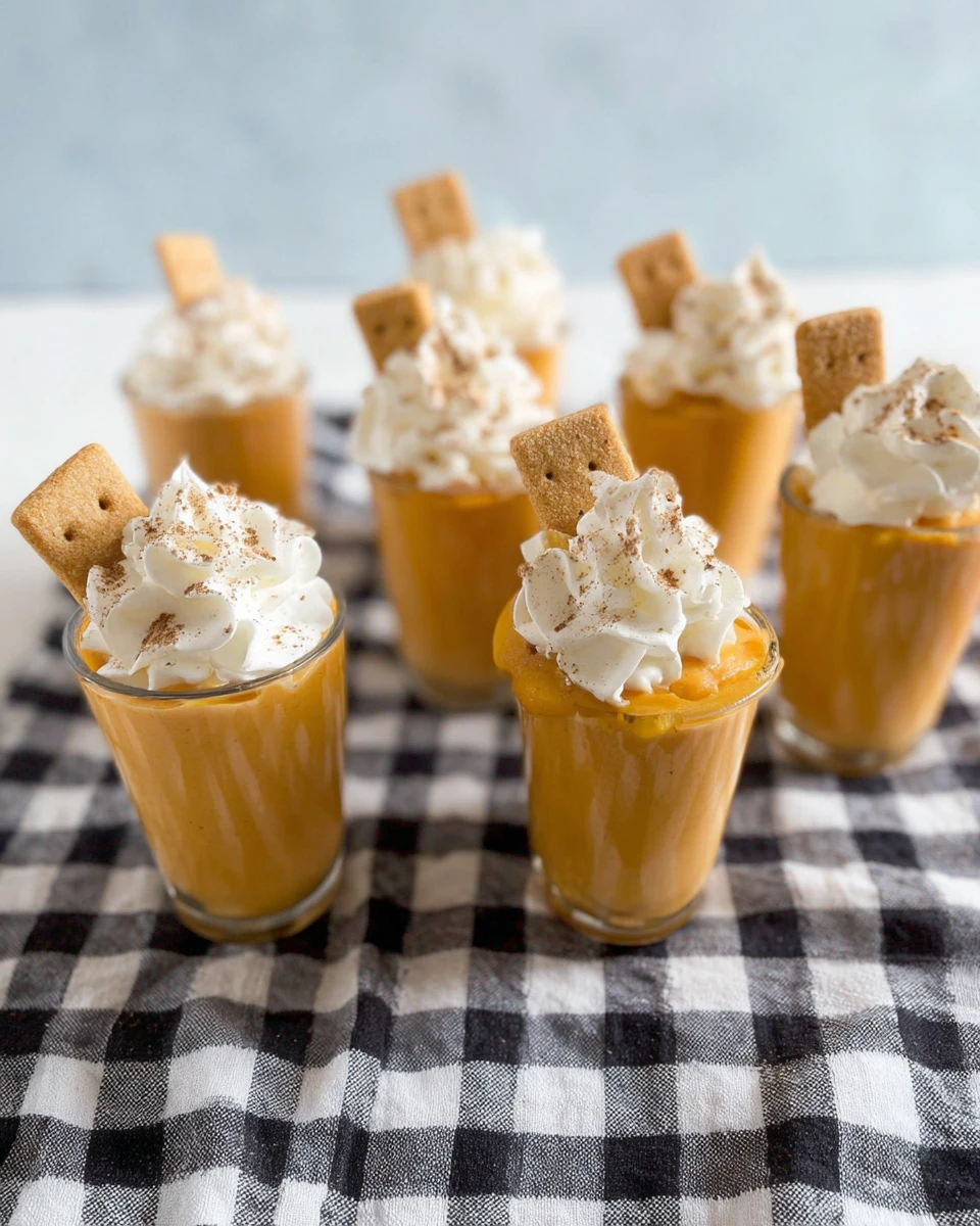 Pumpkin Pudding Shots