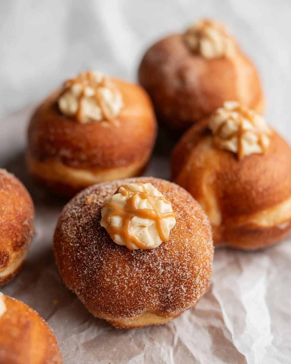 Salted Caramel Brioche Donuts