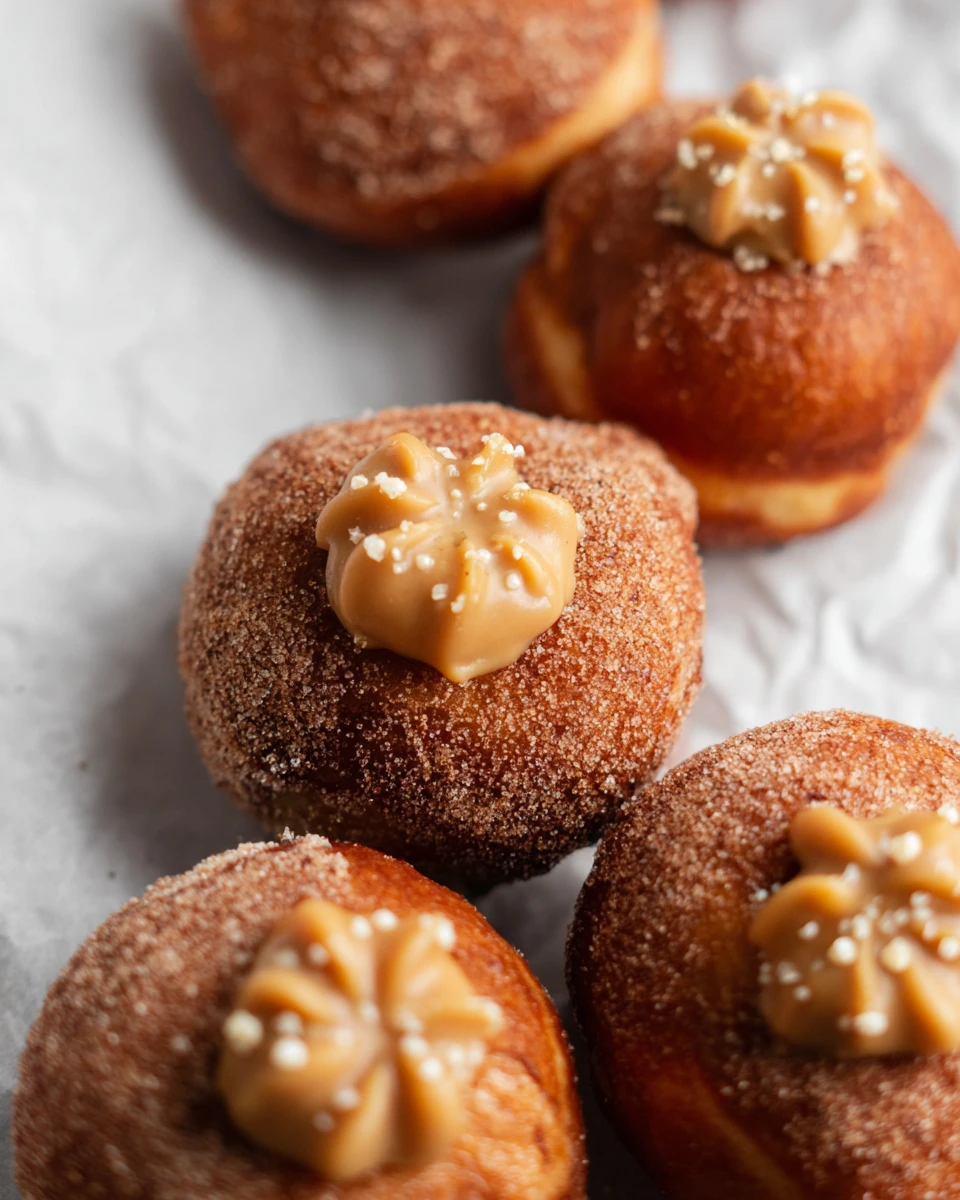 Salted Caramel Brioche Donuts