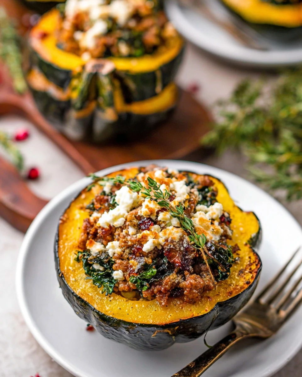 Sausage Stuffed Acorn Squash 5 Sausage Stuffed Acorn Squash